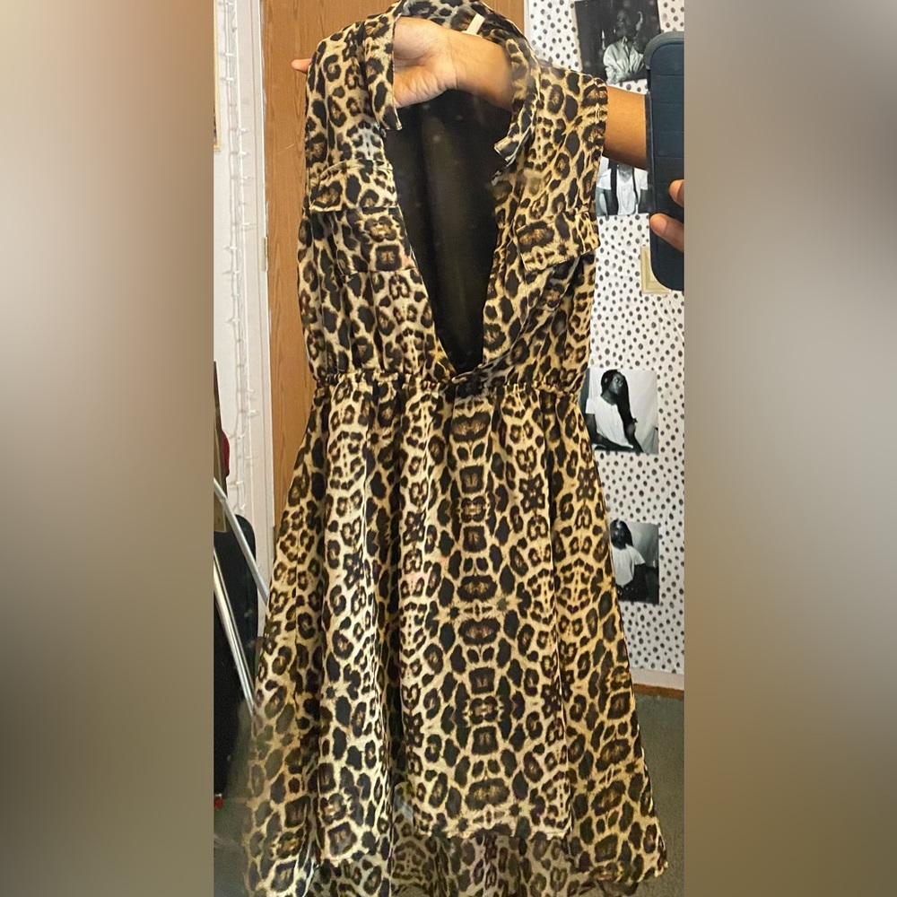 Cheetah print dress